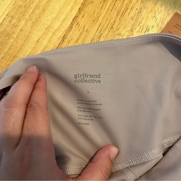 NEW GIRLFRIEND COLLECTIVE NWT High Waist 7/8 Leggings In Quartz Size L - Picture 7 of 7